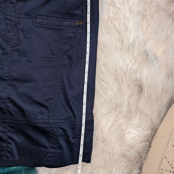 DVF Navy Blue Samantha Multi Zippers Skirt Sz 8 - Picture 16 of 16